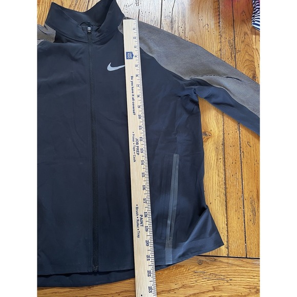 Nike Womens Running Jacket Size Small Stadium 3M Twill Dri-Fit Black - Picture 8 of 8